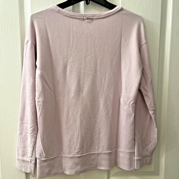 Juicy Couture Sequined Lip Sweatshirt Medium Purple Lightweight Y2K Sassy - Picture 6 of 8